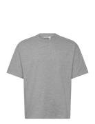 Great Boxy T-Shirt Tops T-shirts Short-sleeved Grey Weekday