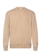 Crewneck Sweatshirt Tops Sweat-shirts & Hoodies Sweat-shirts Beige Cha...
