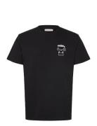 Printed T-Shirt Tops T-shirts Short-sleeved Black Revolution