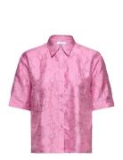 Shirt With Short Wide Sleeves Tops Shirts Short-sleeved Pink Coster Co...