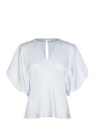 Florentina Top Tops T-shirts & Tops Short-sleeved Blue Twist & Tango