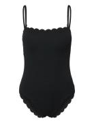 Scallop Bandeau Bs Uimapuku Uima-asut Black Hunkemöller