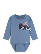 Body Ls Bodies Long-sleeved Blue Minymo