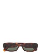 Unreal! Neliönmuotoiset Aurinkolasit Brown Le Specs