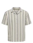 Onstrev Life Reg Stripe Ss Shirt Noos Tops Shirts Short-sleeved Green ...