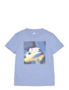 Nkn Club Express Ss Tee Tops T-shirts Short-sleeved Blue Nike
