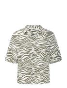 Byfalakka Ss Shirt - Tops Shirts Short-sleeved Green B.young