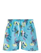Nmmmic Stitch Long Swimshorts Wdi Uimashortsit Blue Name It