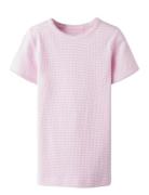 Nkffikate Ss Xsl Top Pb Tops T-shirts Short-sleeved Pink Name It