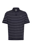 Striped Ss Polo Tops Polos Short-sleeved Navy GANT