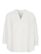 Hannah Blouse Tops Blouses Long-sleeved White Newhouse