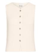 Ihblonds Wa Tops Knitwear Cardigans White ICHI