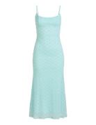 Adoni Mesh Midi Dress Polvipituinen Mekko Blue Bardot