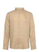 Linen Shirt Tops Shirts Casual Beige Timberland