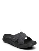 Womens Go Walk Flex Sandal Matalapohjaiset Sandaalit Black Skechers