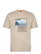 Te_Ontheway Tops T-shirts Short-sleeved Beige BOSS
