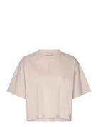 Tibi Tee Tops T-shirts & Tops Short-sleeved Beige Residus