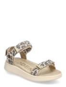 Line Suede Matalapohjaiset Sandaalit Beige WODEN