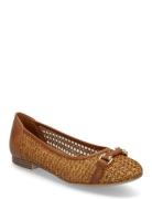 Woms Ballerina Ballerinat Brown Tamaris