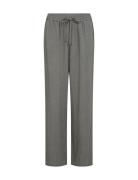 Sc-Poula Bottoms Trousers Straight Leg Grey Soyaconcept