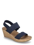 Women Beverlee Timeless Touch Kiilakorkokengät Navy Skechers