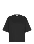 Boxy Heavy Weight Tee Tops T-shirts & Tops Short-sleeved Black Monki