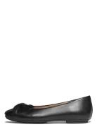 Delicato Soft-Twist Leather Ballet Flats Ballerinat Black FitFlop