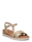 Women Sandals Matalapohjaiset Sandaalit Gold Tamaris
