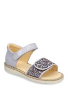 Sandals - Flat Shoes Summer Shoes Sandals Purple ANGULUS