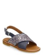 Sandals - Flat - Open Toe - Op Shoes Summer Shoes Sandals Navy ANGULUS