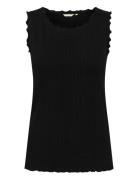 Crribba Top Tops T-shirts & Tops Sleeveless Black Cream