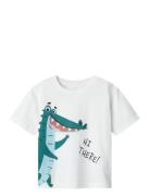 Nmmhelge Ss Nreg Top Pb Tops T-shirts Short-sleeved White Name It