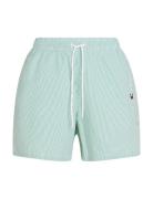 Medium Drawstring Stripe Uimashortsit Green Tommy Hilfiger