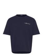 Relaxed Fit Logo Jersey T-Shirt Designers T-shirts Short-sleeved Navy ...