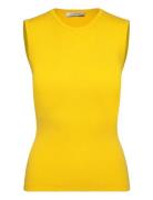 Griet R Vests Knitted Vests Yellow Andiata