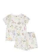 Pyjama Tee Shorts Strawberry Pyjamasetti Pyjama White Lindex