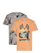 Top Ss 2 Pack Racer Car Tops T-shirts Short-sleeved Multi/patterned Li...