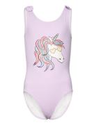 Swimsuit Unicorn Face Uimapuku Uima-asut Purple Lindex