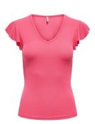Onlbelia Cap Sleeve Top Jrs Noos Tops T-shirts & Tops Short-sleeved Pi...