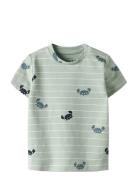 Nbmvroels Ss Top Box Tops T-shirts Short-sleeved Green Name It