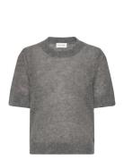 Brushed Alpaca Top Tops Knitwear Jumpers Grey House Of Dagmar