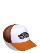 Classic Patch Curved Bill Trucker Sport Headwear Caps Orange VANS