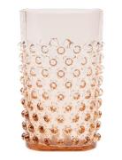 Hobnail Glass Home Tableware Glass Drinking Glass Pink Anna Von Lipa