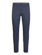 Aop Superflex Chino Pants Bottoms Trousers Chinos Navy Lindbergh