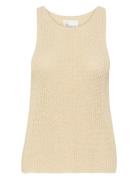 Divamw Knit Top Tops Knitwear Jumpers Cream My Essential Wardrobe