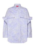 Flowercras Shirt Tops Shirts Long-sleeved Blue Cras