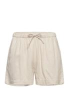 Shorts Linen Blend Bottoms Shorts Cream Lindex