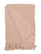 Throw Home Textiles Cushions & Blankets Blankets & Throws Beige Au Mai...