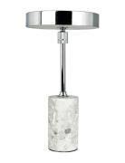Starlight Led Genopladelig Bordlampe Krom Med Grå Marmor Home Lighting...