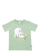 Moomintrollet T-Shirt Tops T-shirts Short-sleeved Green MUMIN